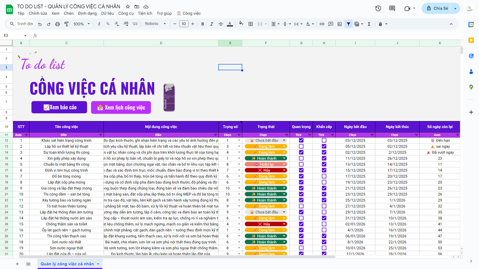 TO DO LIST - QUẢN LÝ CÔNG VIỆC CÁ NHÂN - Image 2