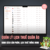 Web App - Quản lý thuê quần áo & phụ kiện thông minh, giúp quản lý thông tin khách hàng, lịch thuê nhanh chóng