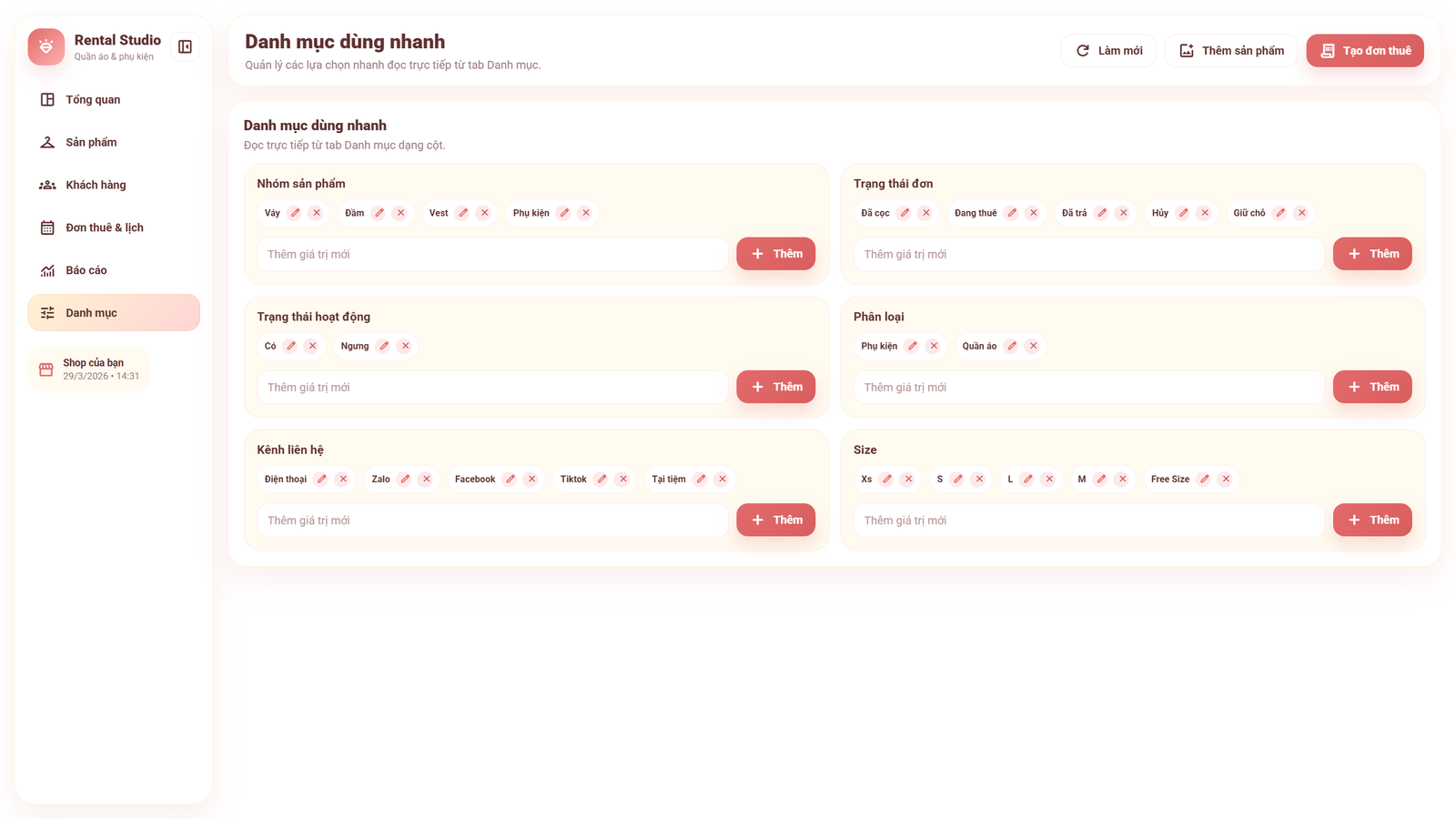 Web App - Quản lý thuê quần áo & phụ kiện thông minh, giúp quản lý thông tin khách hàng, lịch thuê nhanh chóng - Image 17