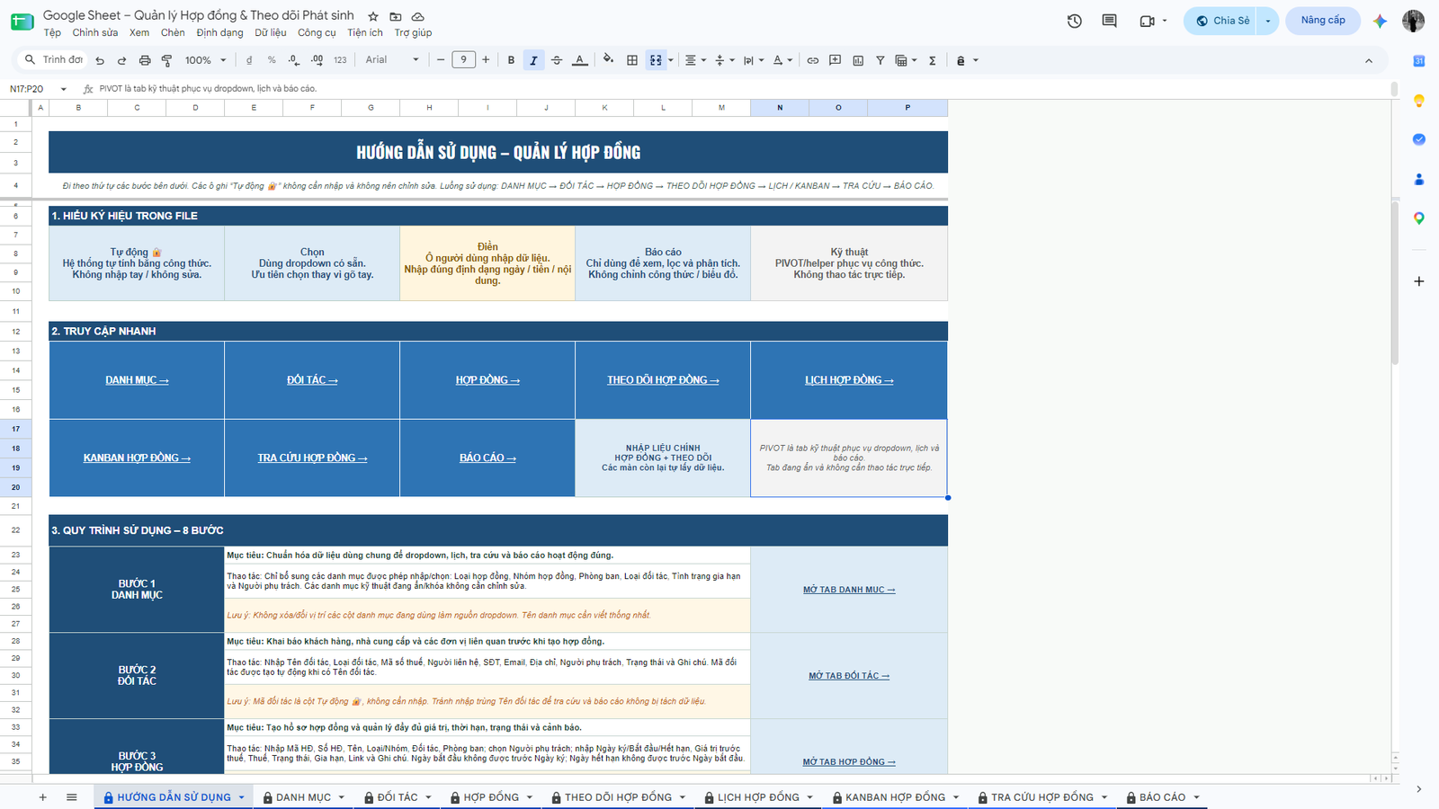 Google Sheet – Quản lý Hợp đồng & Theo dõi Phát sinh - Image 9