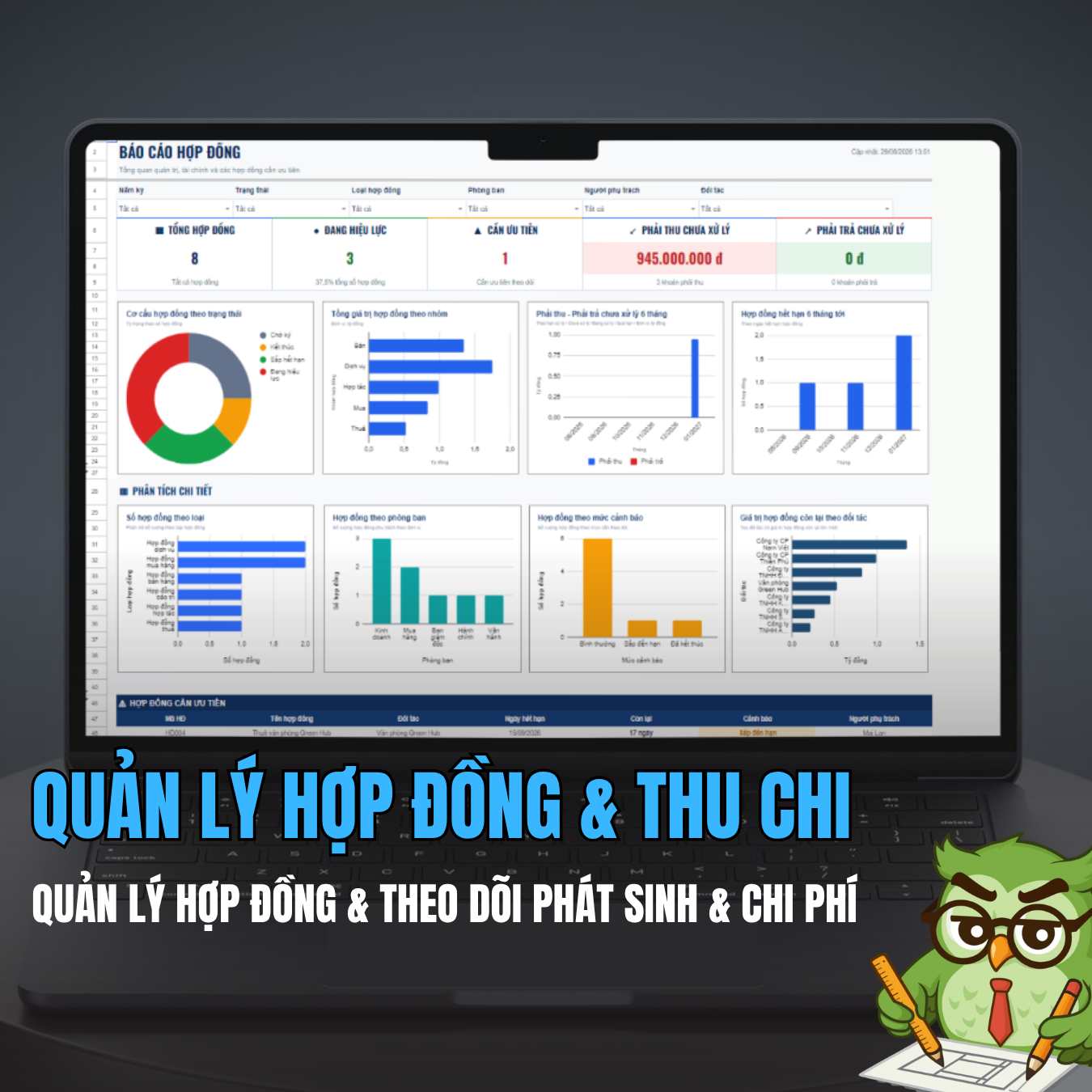 Google Sheet – Quản lý Hợp đồng & Theo dõi Phát sinh