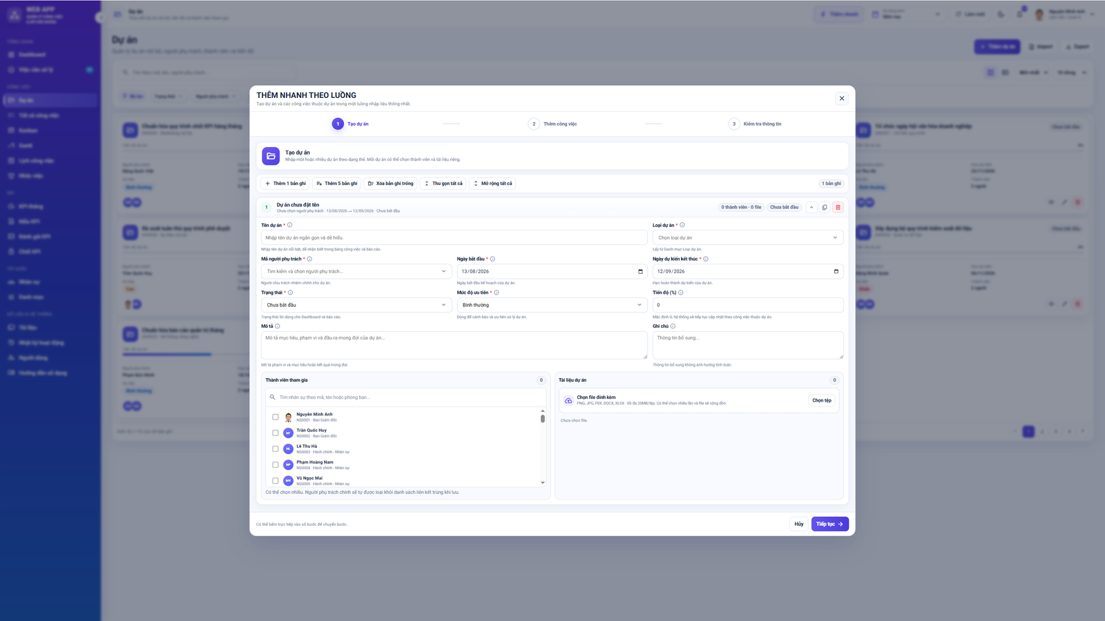 WEB APP - Quản lý Công việc & KPI Đội nhóm (Tính KPI, duyệt tiến độ, công việc, có email nhắc việc tự động) - Image 8
