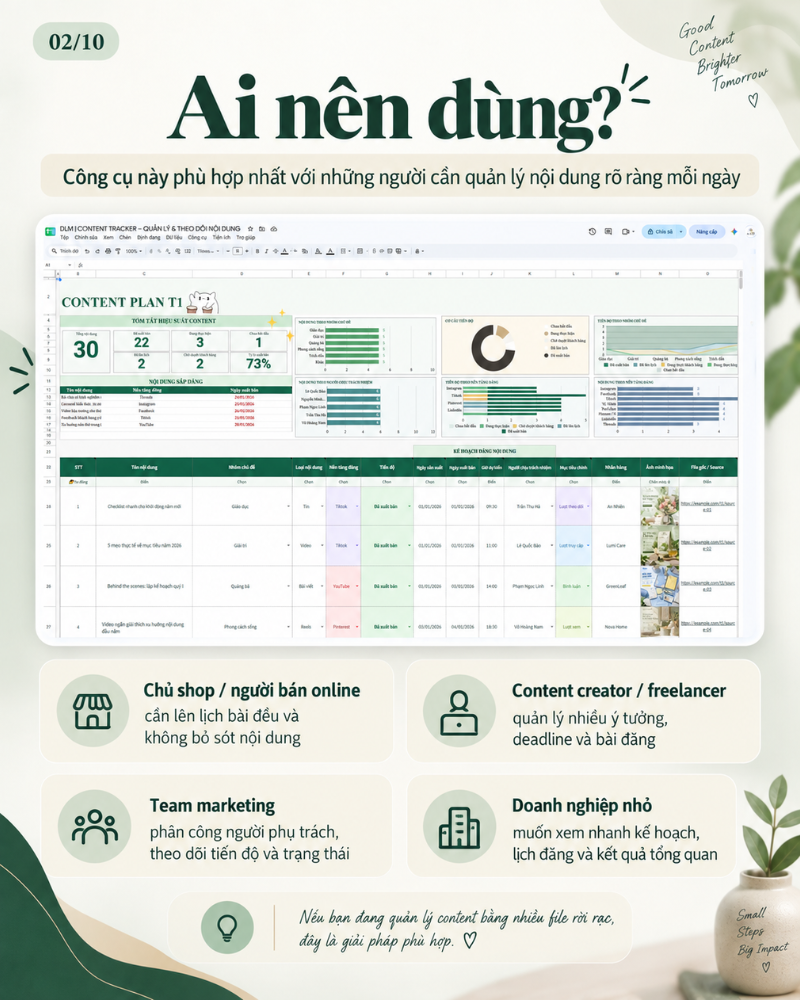 CONTENT TRACKER – QUẢN LÝ & THEO DÕI NỘI DUNG 12 THÁNG - Image 3